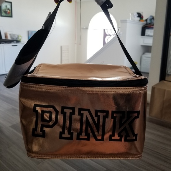PINK mini cooler/lunch bag Rose Gold - Picture 2 of 4